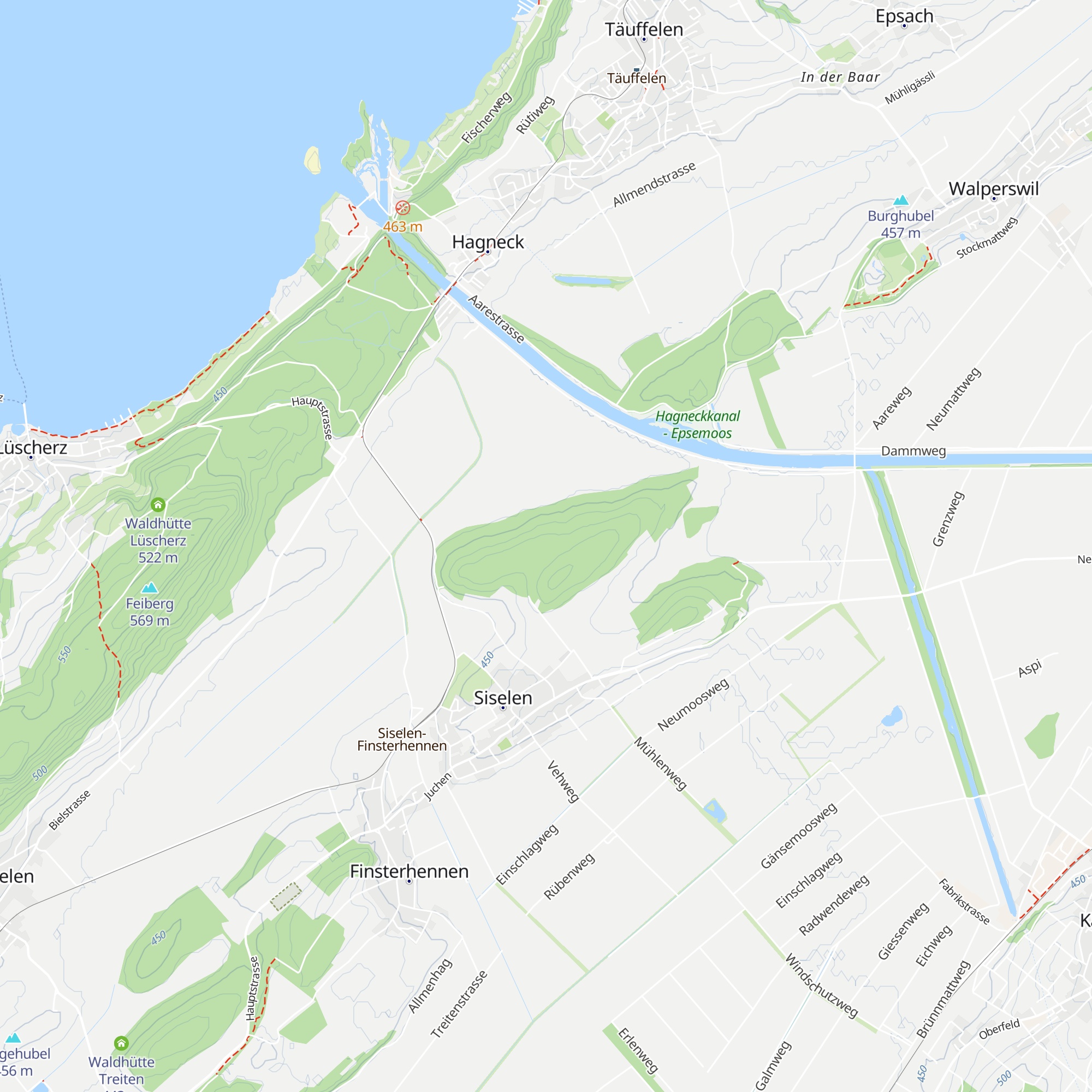 Waldhütte Eichenfuhr map