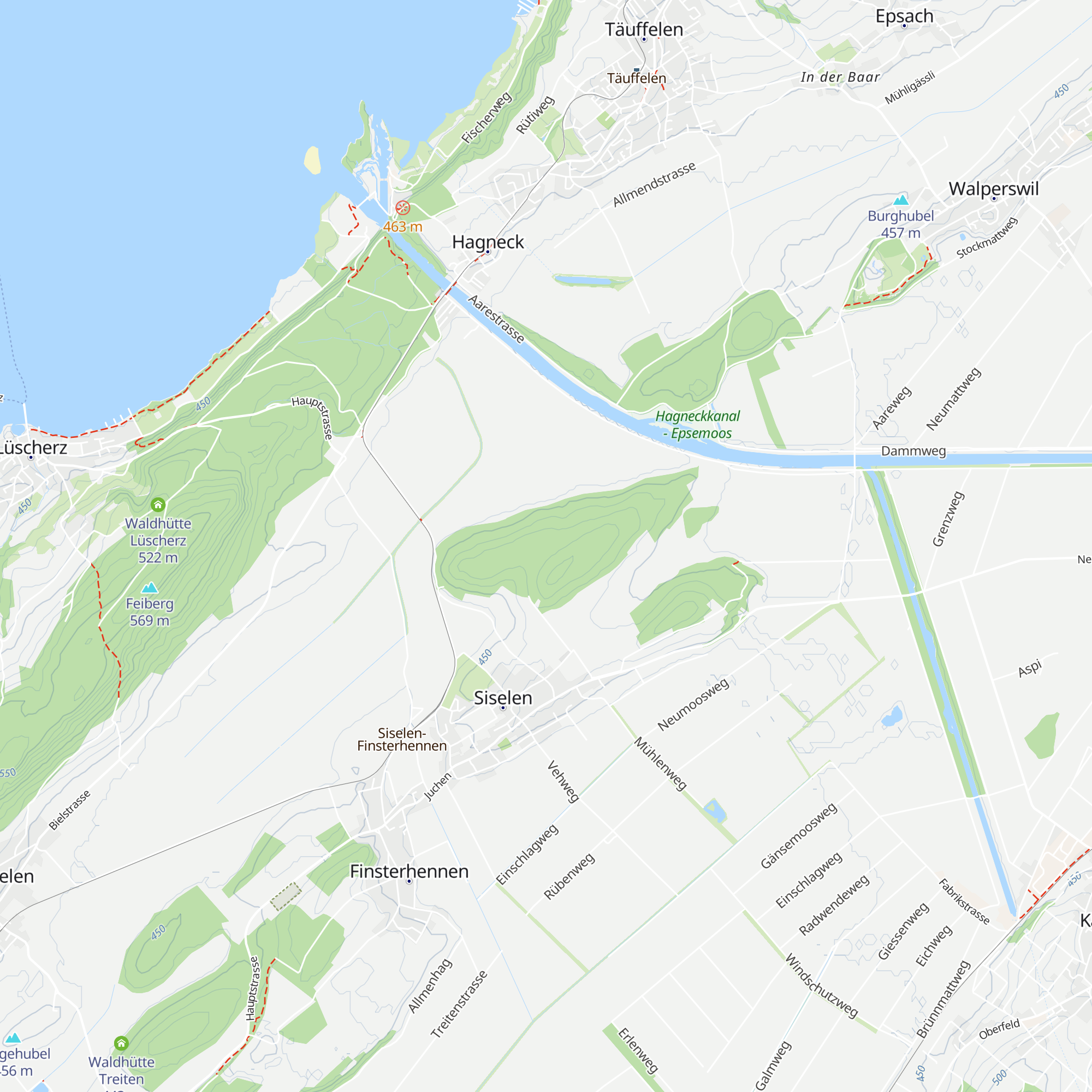 Waldhütte Eichenfuhr map