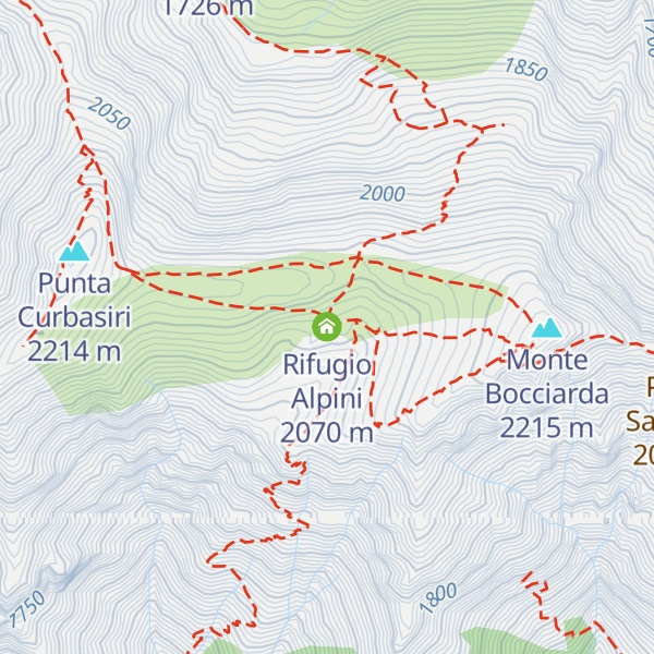 Map of Rifugio Alpini
