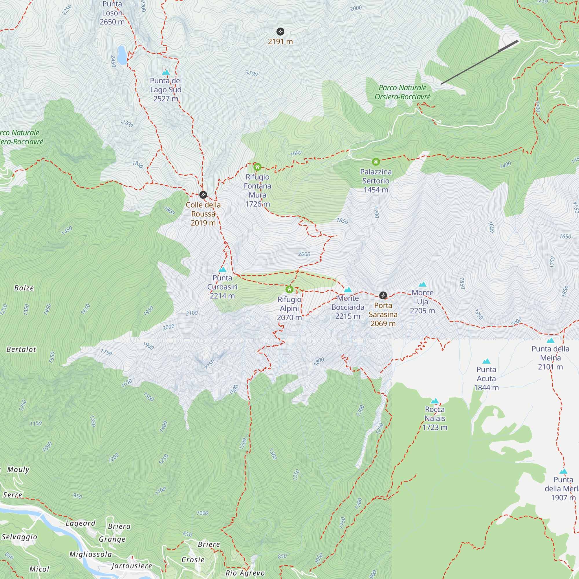 Rifugio Alpini map