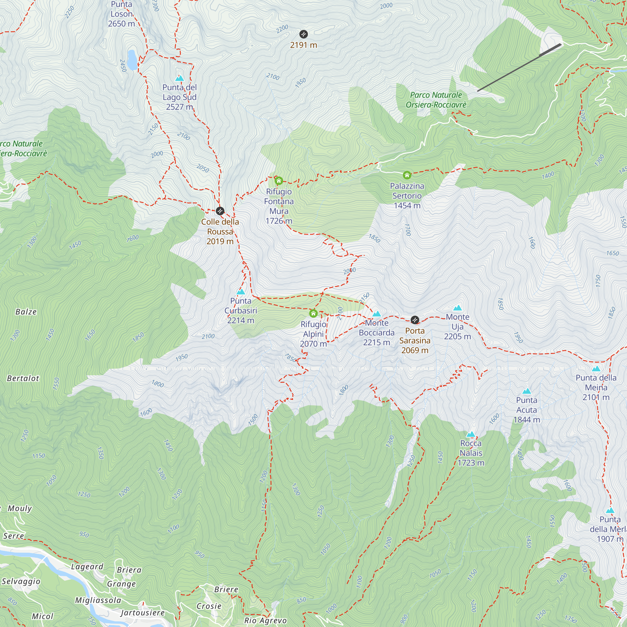 Rifugio Alpini map