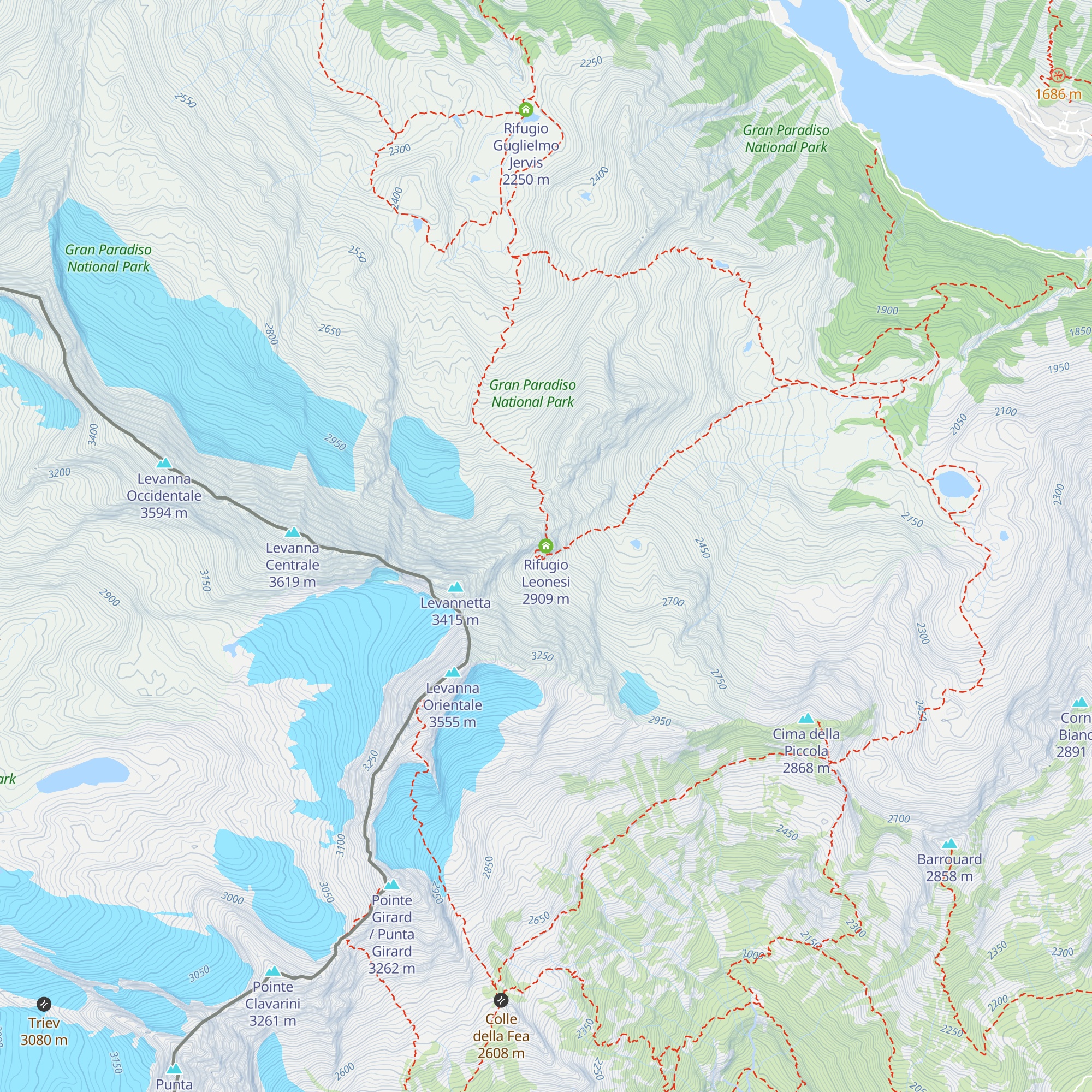 Rifugio Leonesi map