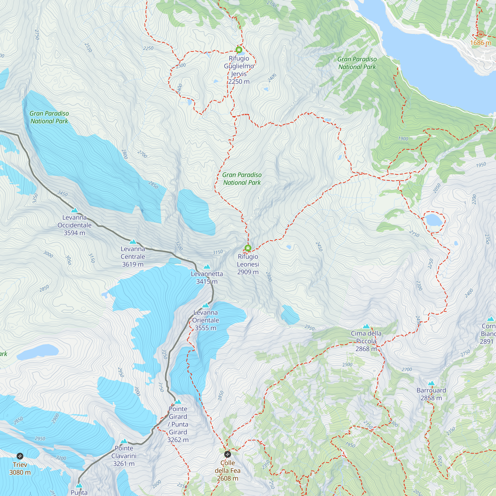 Rifugio Leonesi map