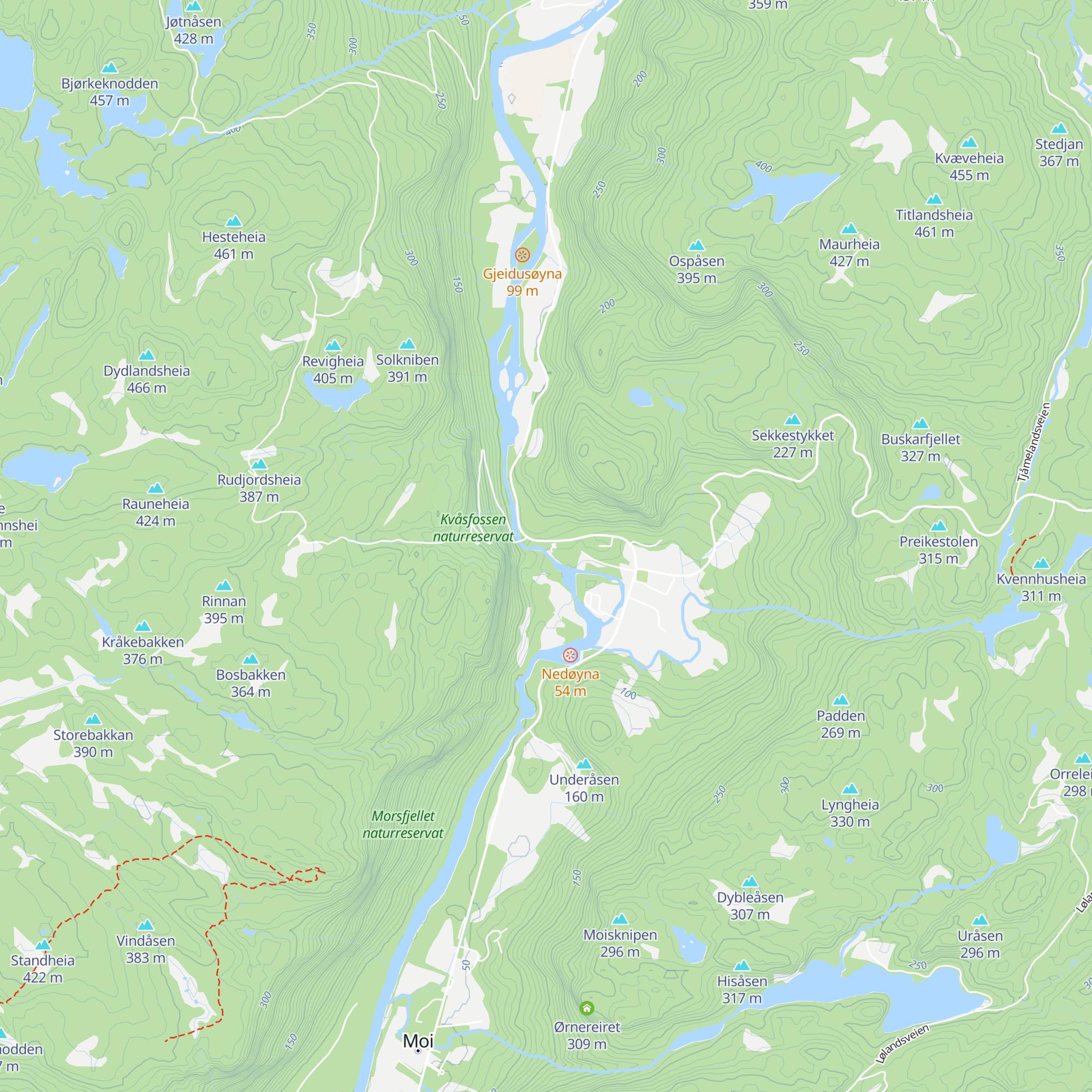 Kvåsfossen Sørnorsk Laksesenter map