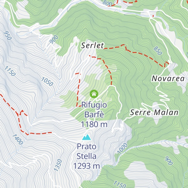Map of Rifugio Barfè