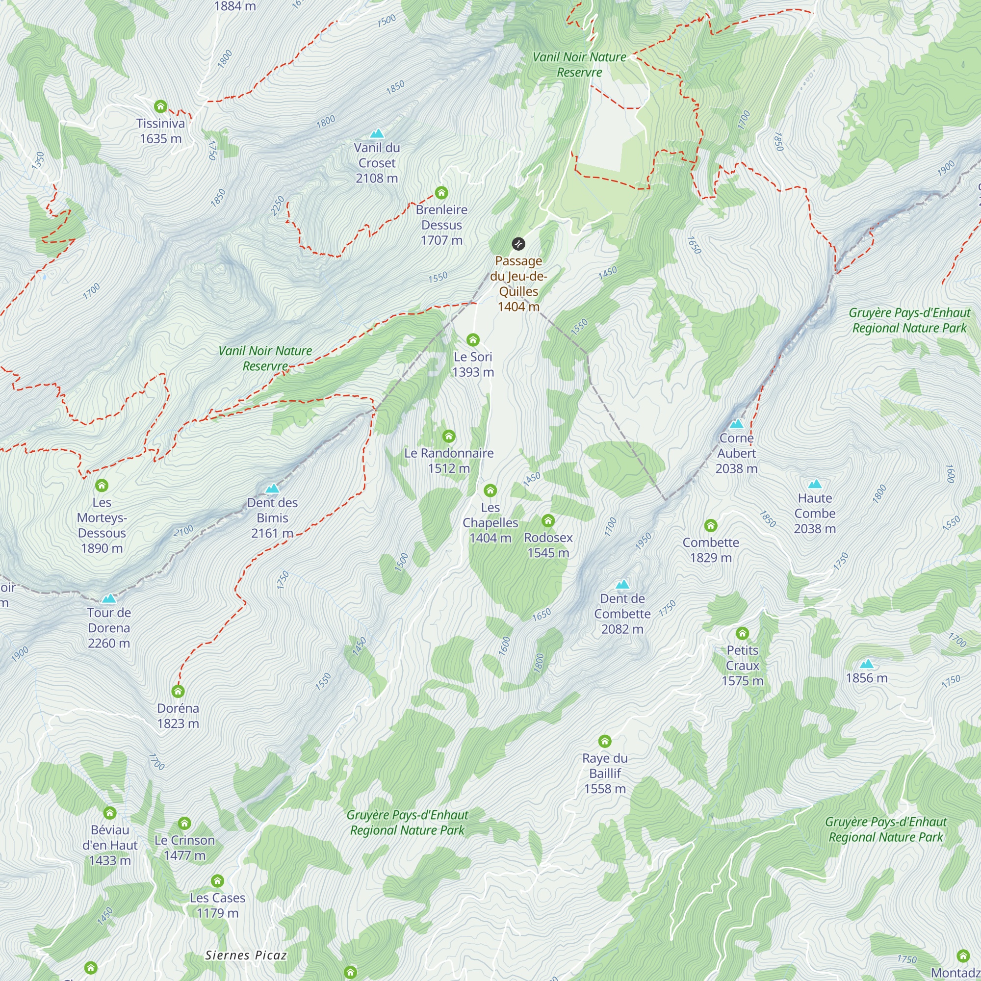 Les Chapelles map