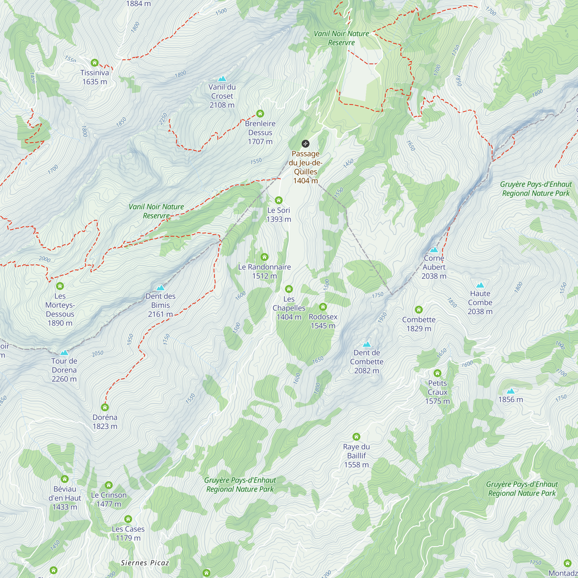 Les Chapelles map