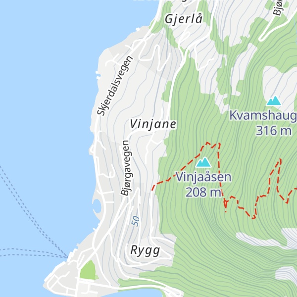 Map of Tjæresva