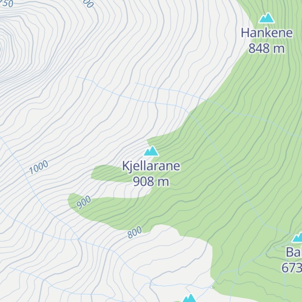 Map of Kjellarane
