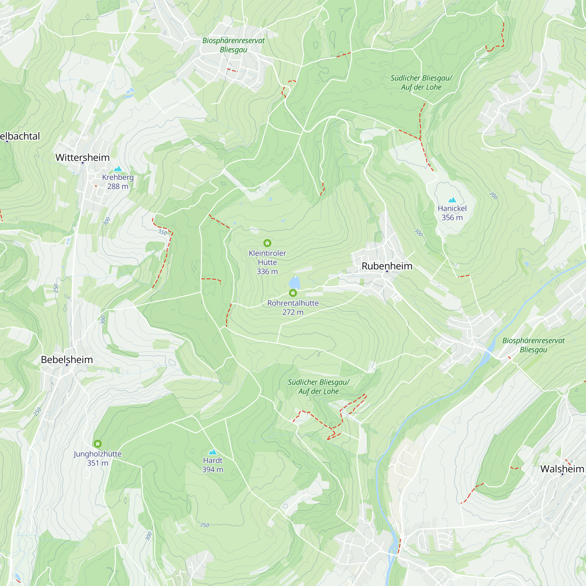Rohrentalhütte map