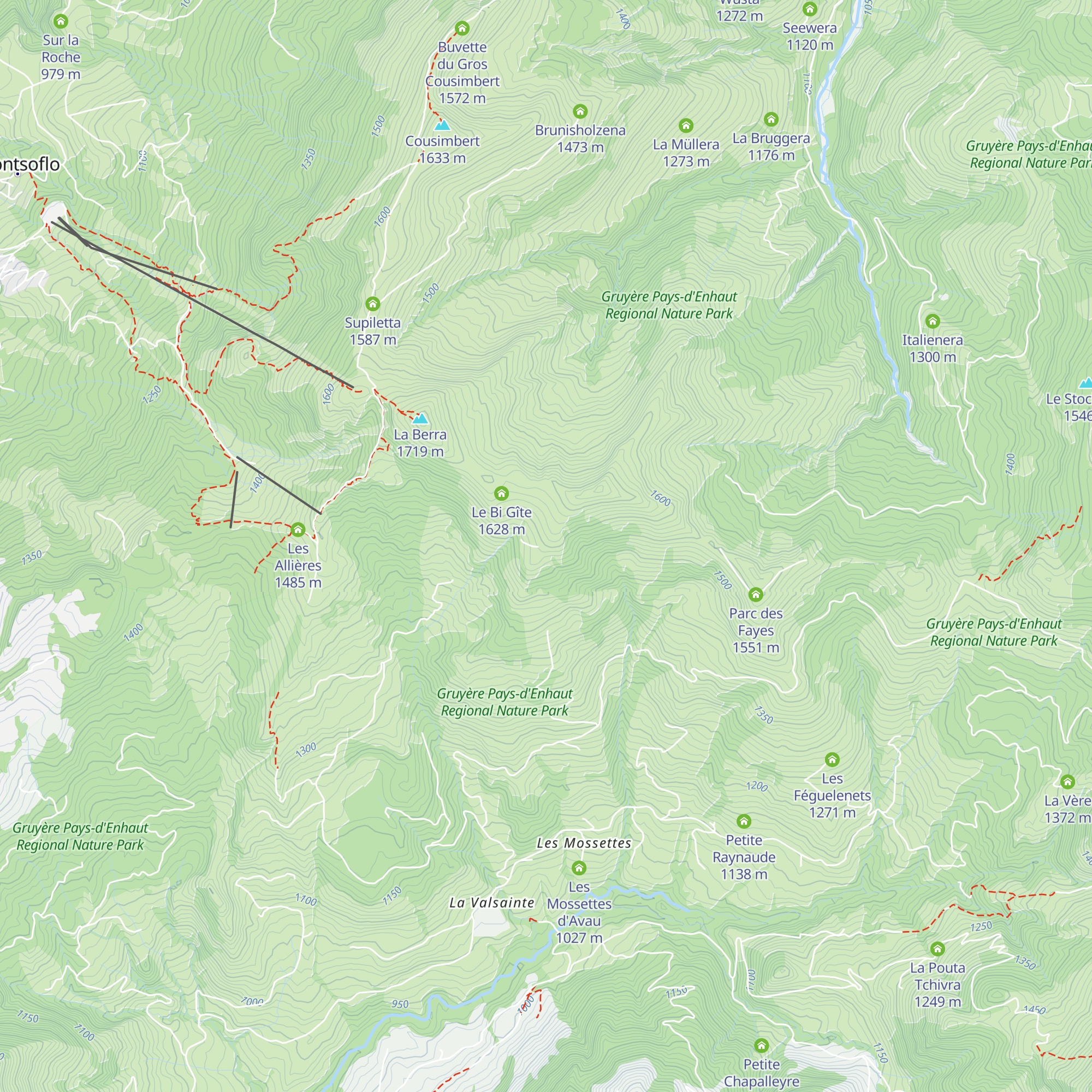 Chalet Neuf map