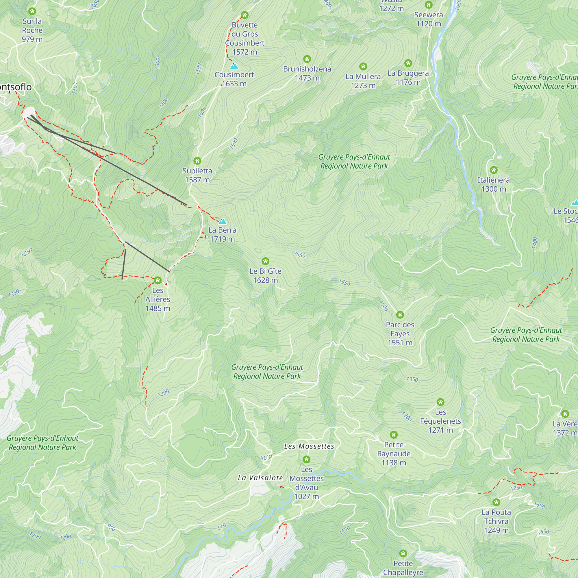 Chalet Neuf map