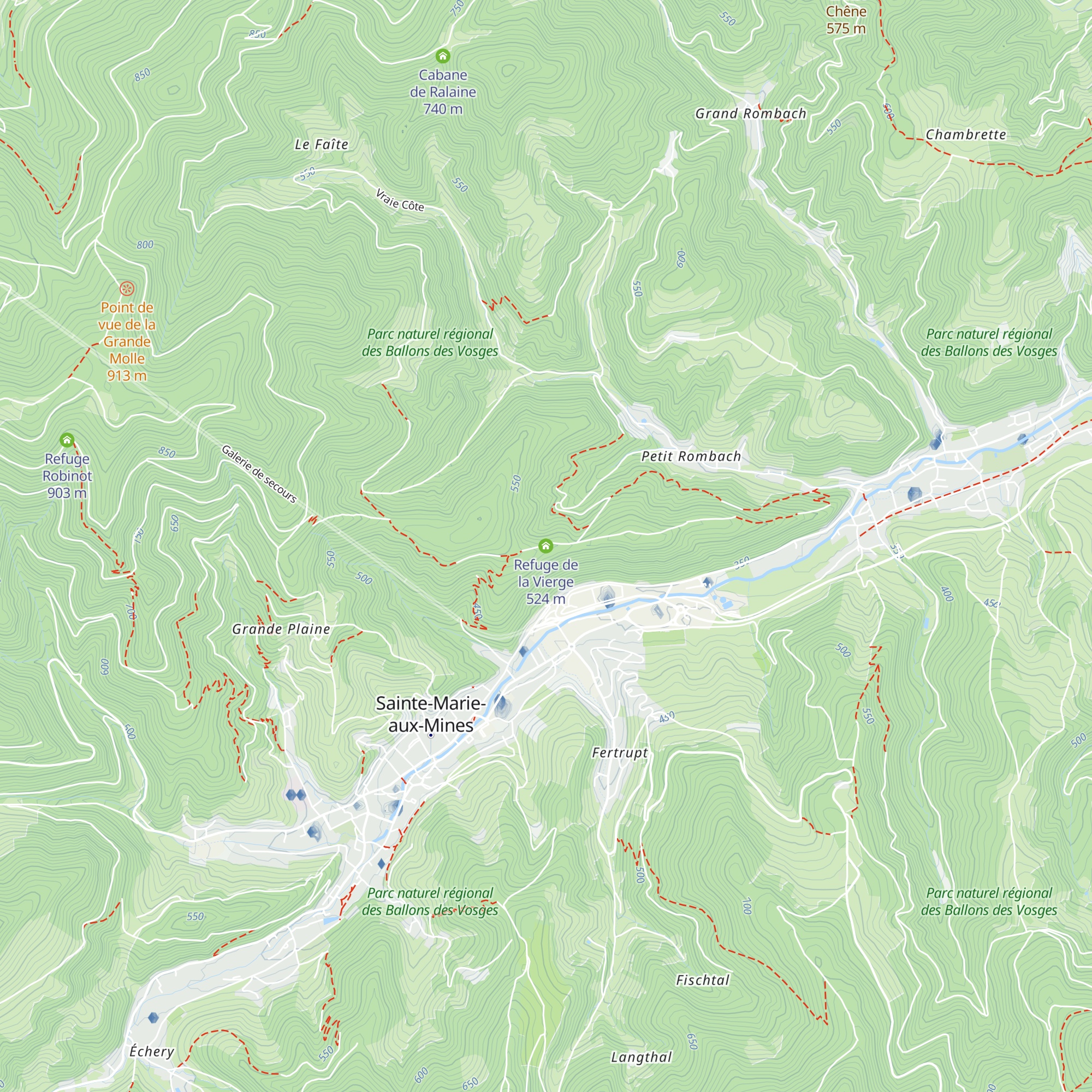 Refuge de la Vierge map