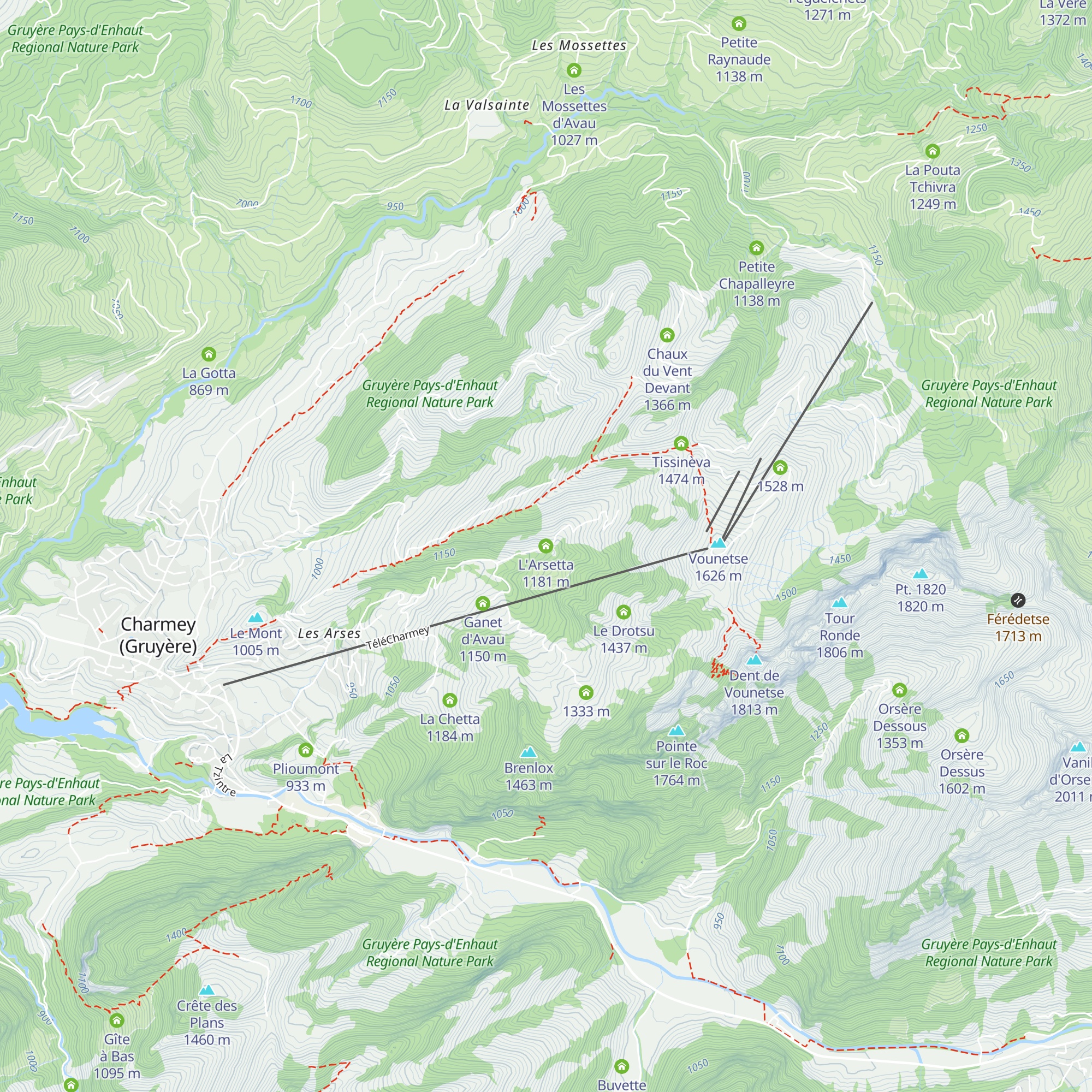 L'Arsetta map