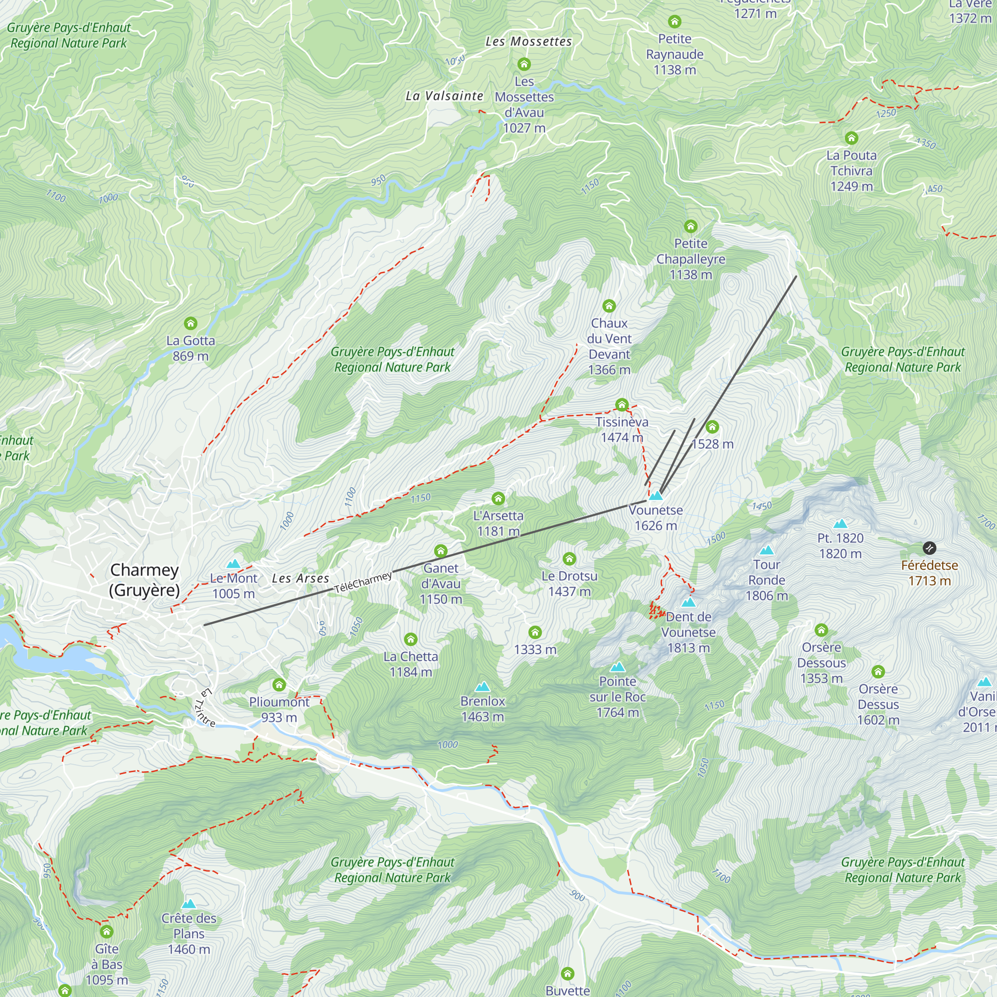 L'Arsetta map