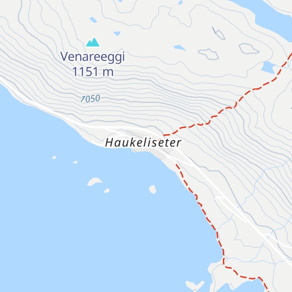 Map of Haukeliseter Fjellstue