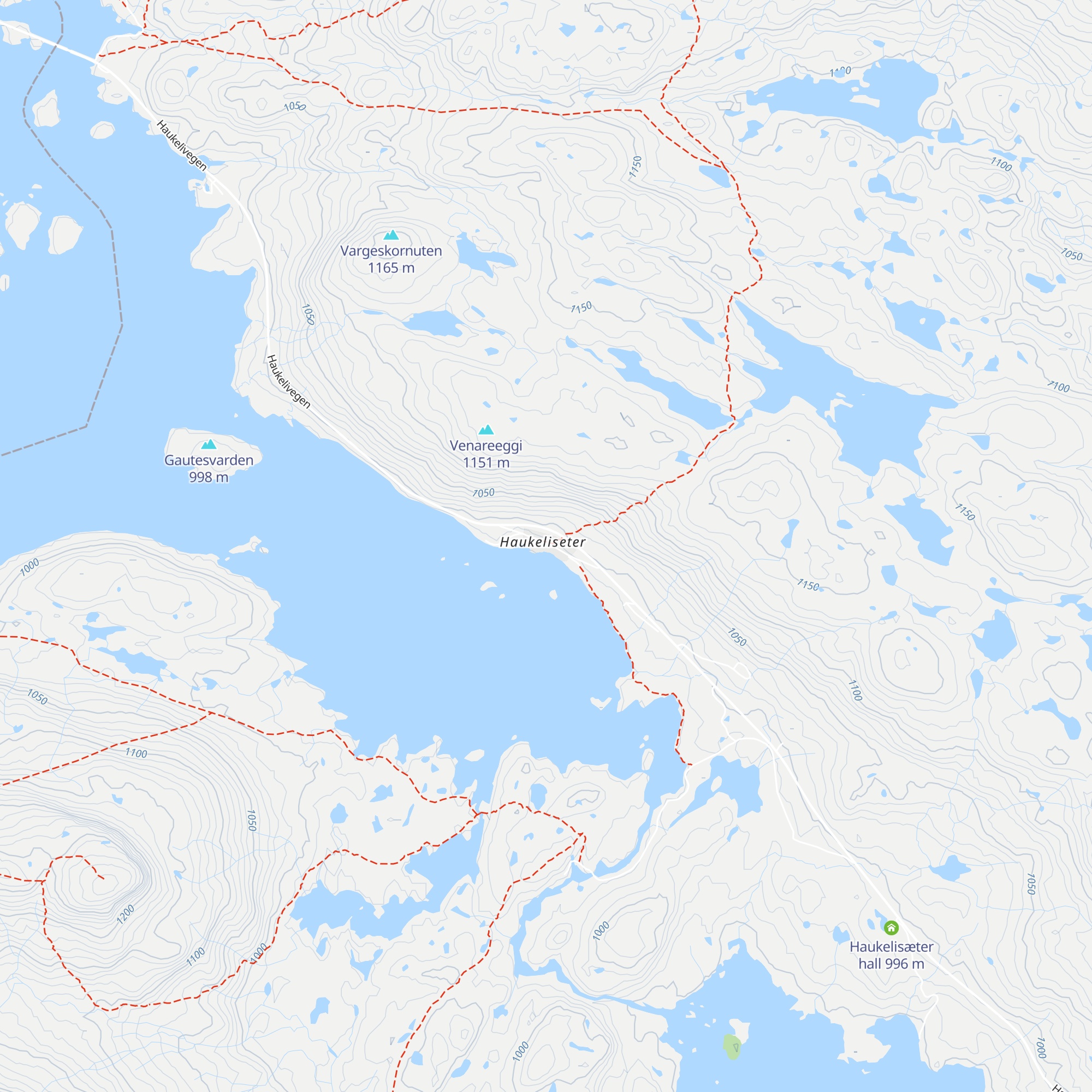 Haukeliseter Fjellstue map