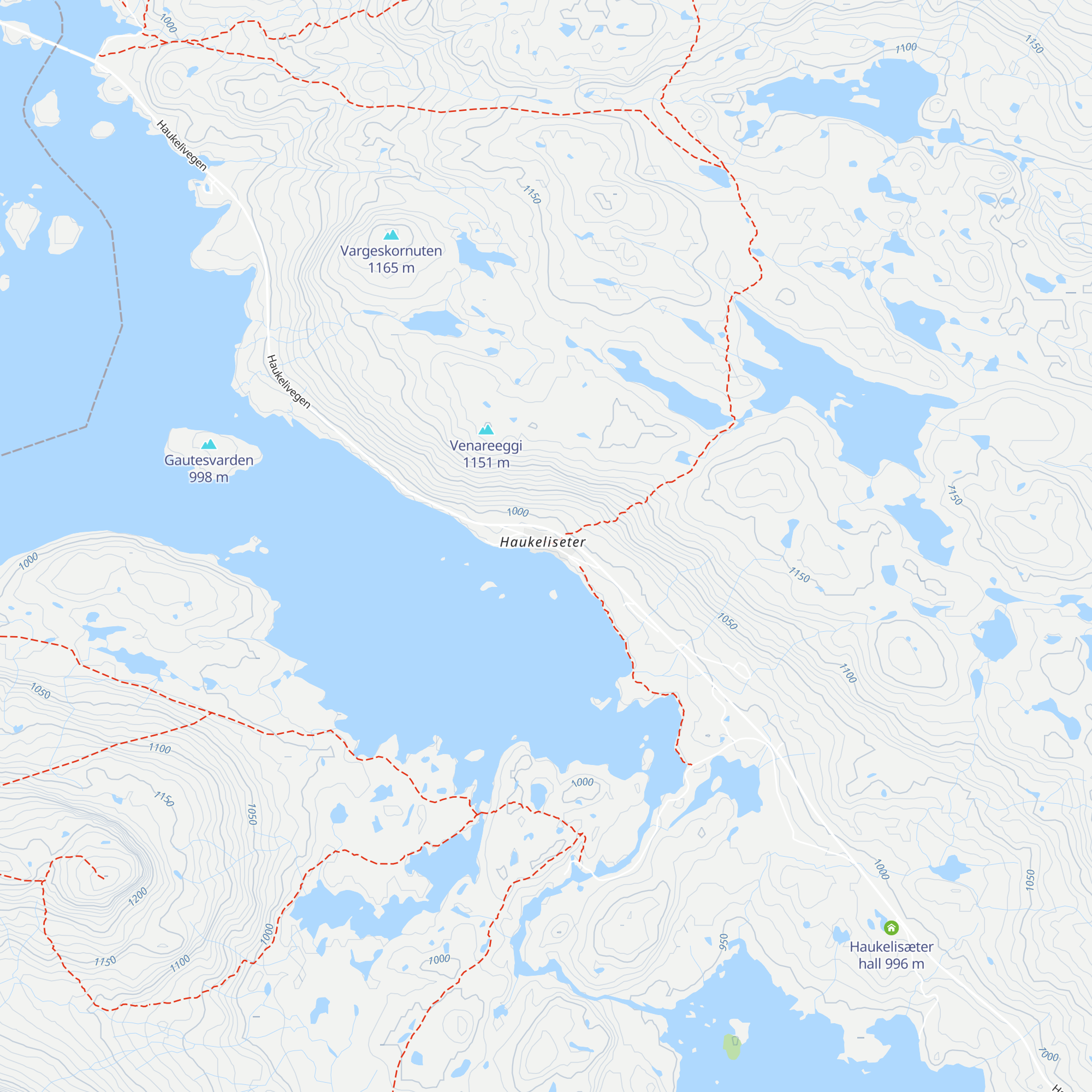 Haukeliseter Fjellstue map