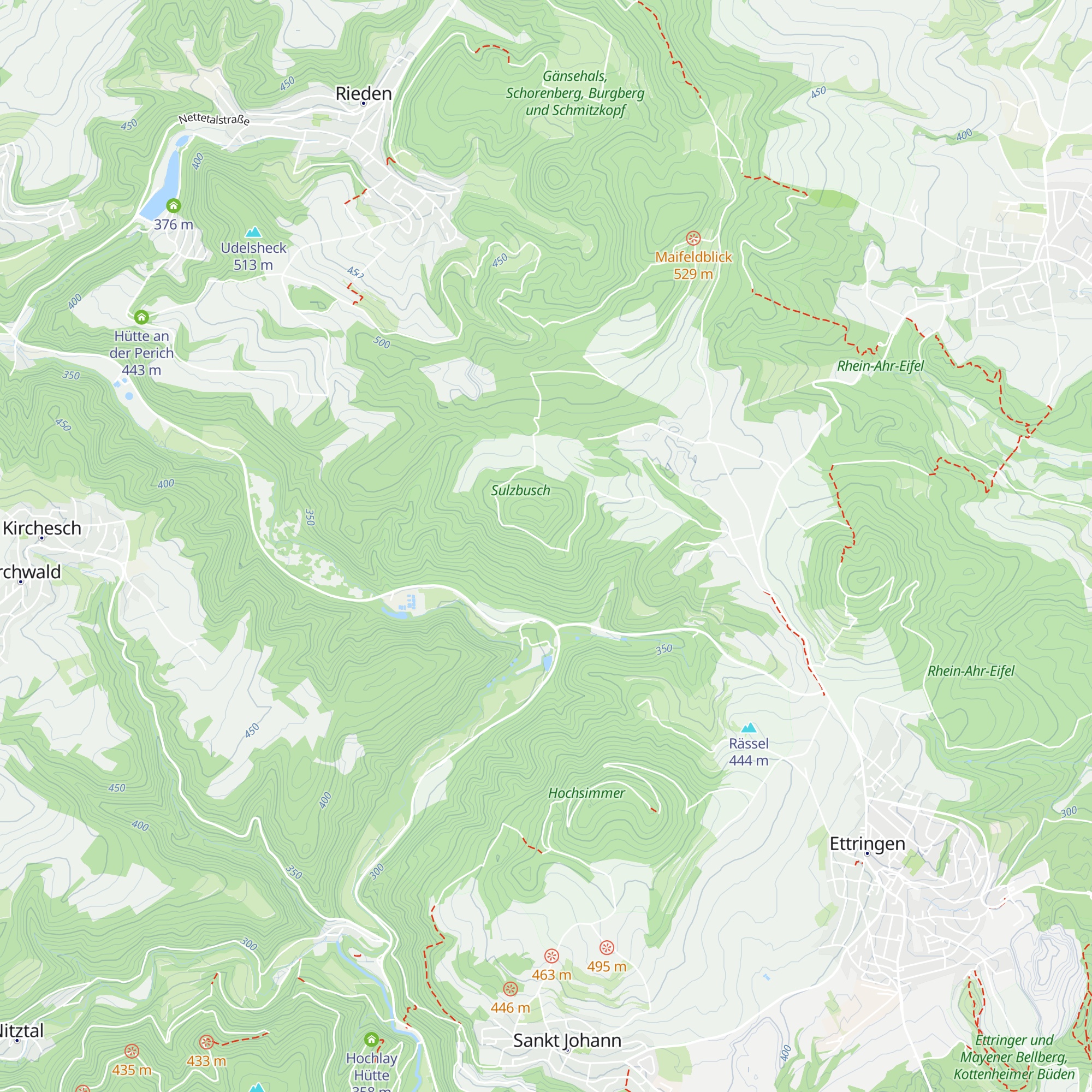 St. Florian-Hütte map
