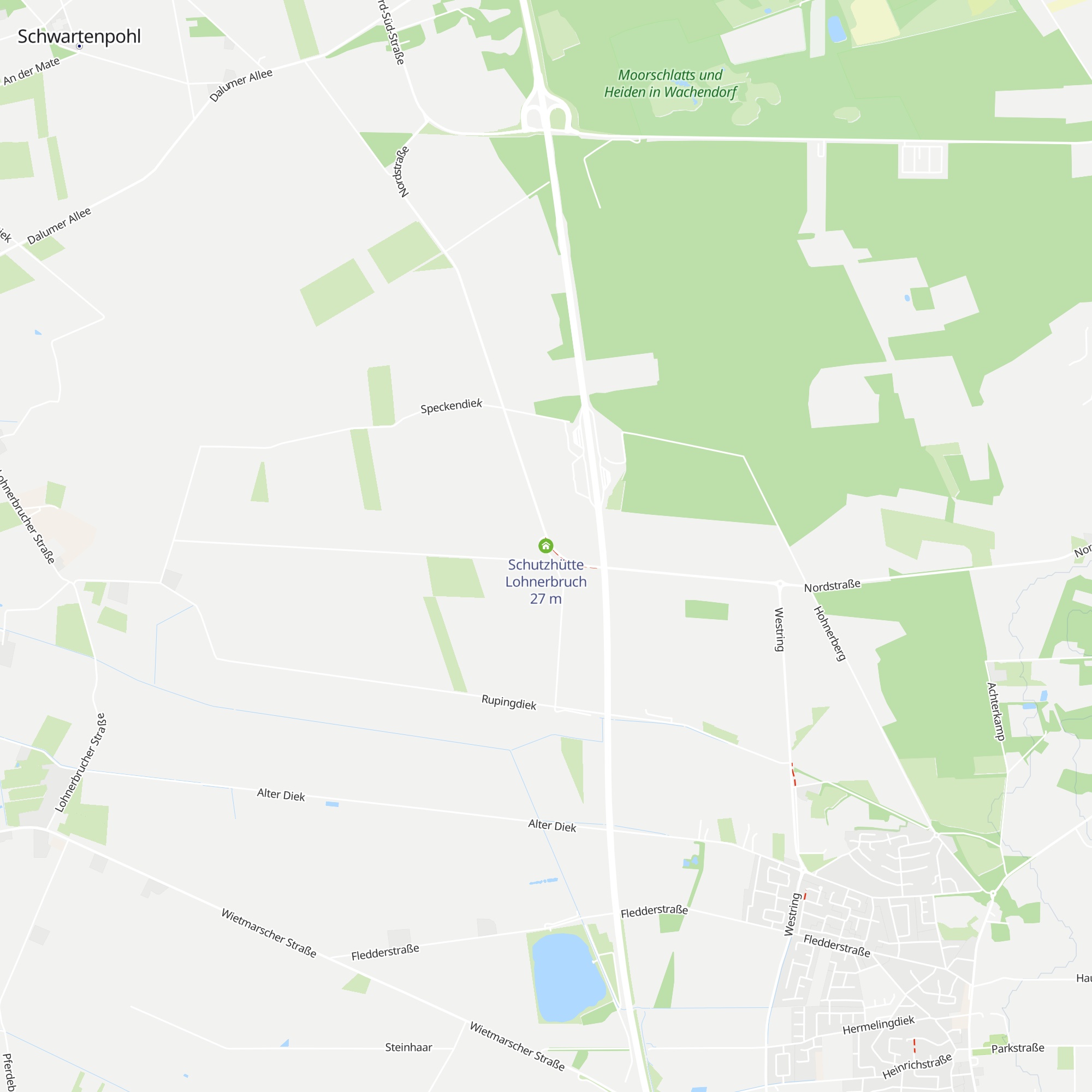 Schutzhütte Lohnerbruch map