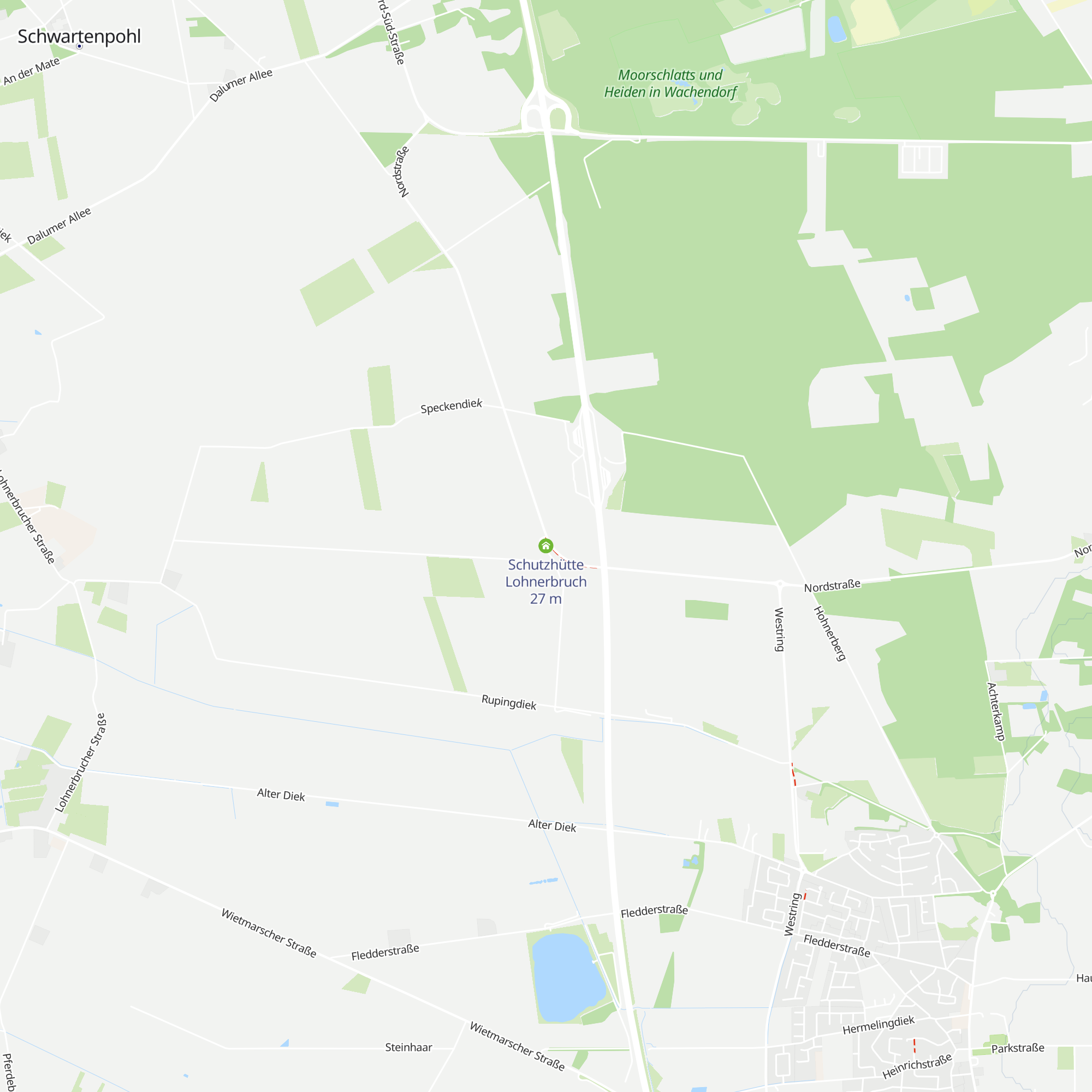 Schutzhütte Lohnerbruch map