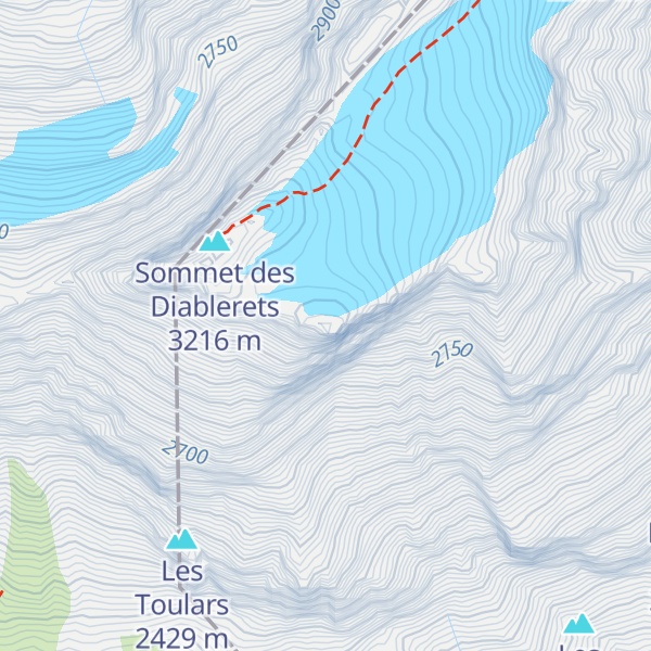 Map of Tête de Barme