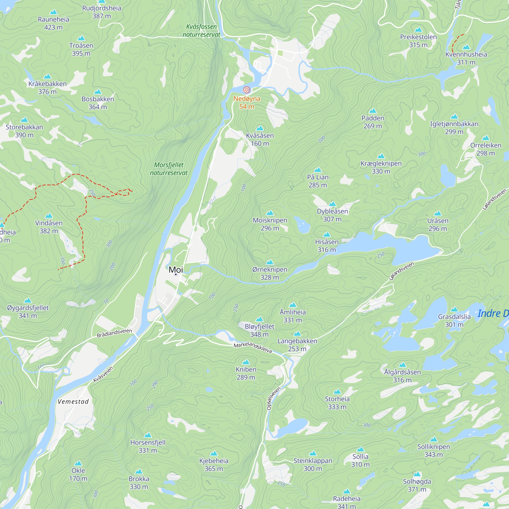 Ørnereiret map