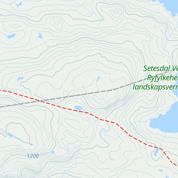 Map of Fisketjørnnuten