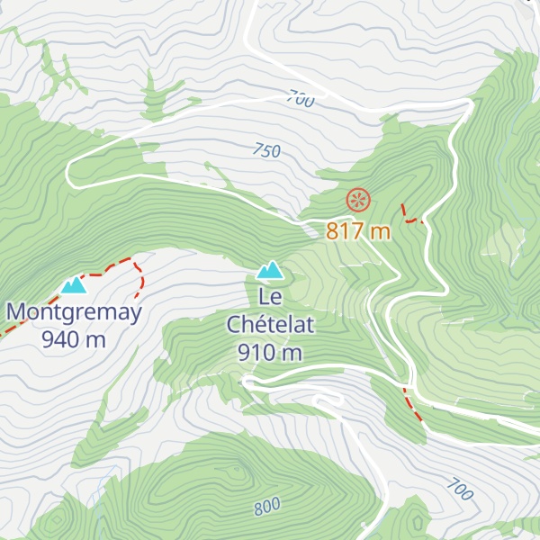 Map of Le Chételat