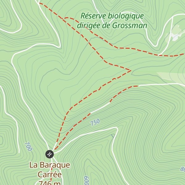 Map of Tête de Mort