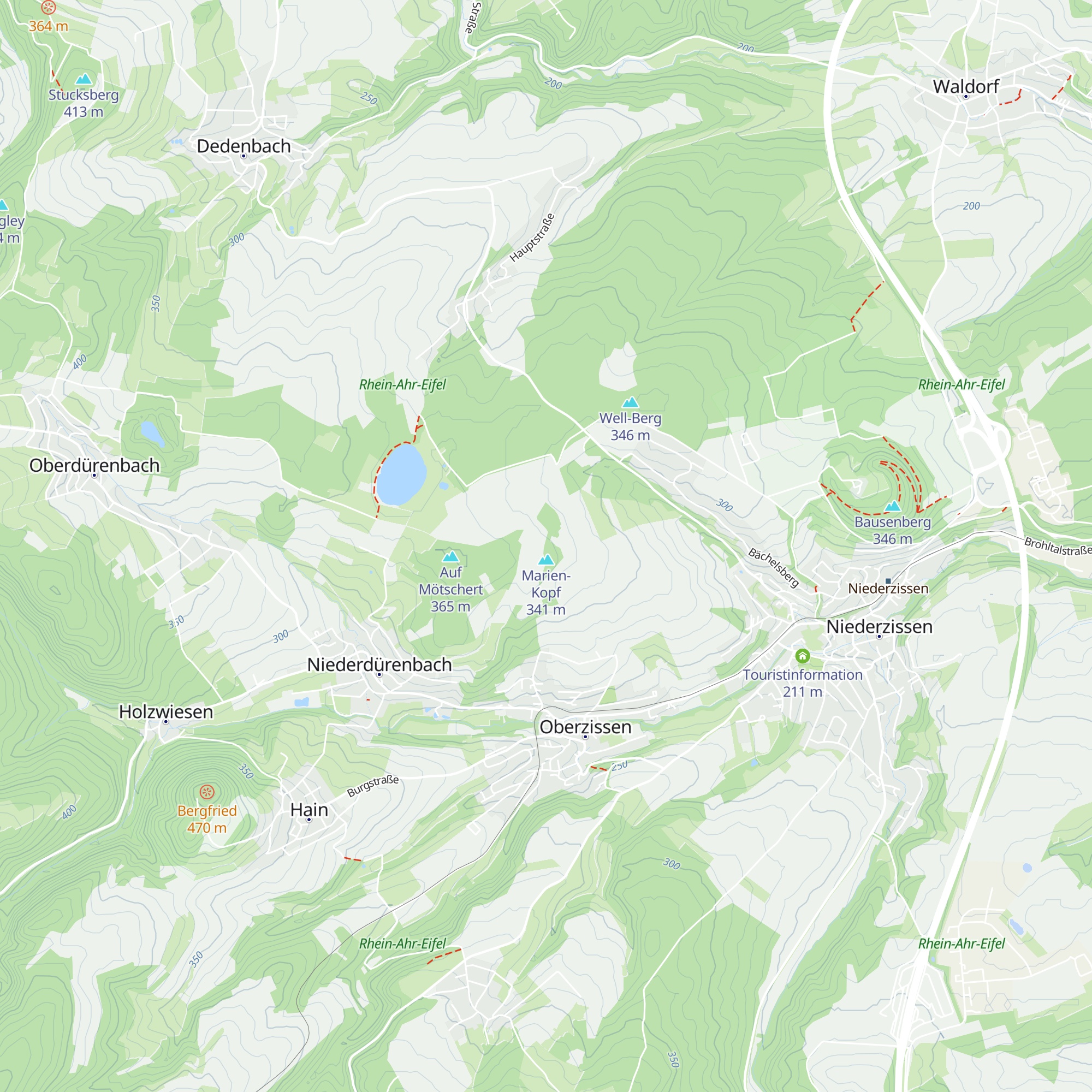 Schutzhütte Brohltahlblick map
