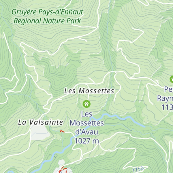Map of La Pinte des Mossettes