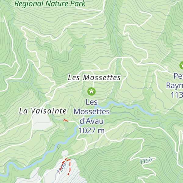 Map of Les Mossettes d'Avau