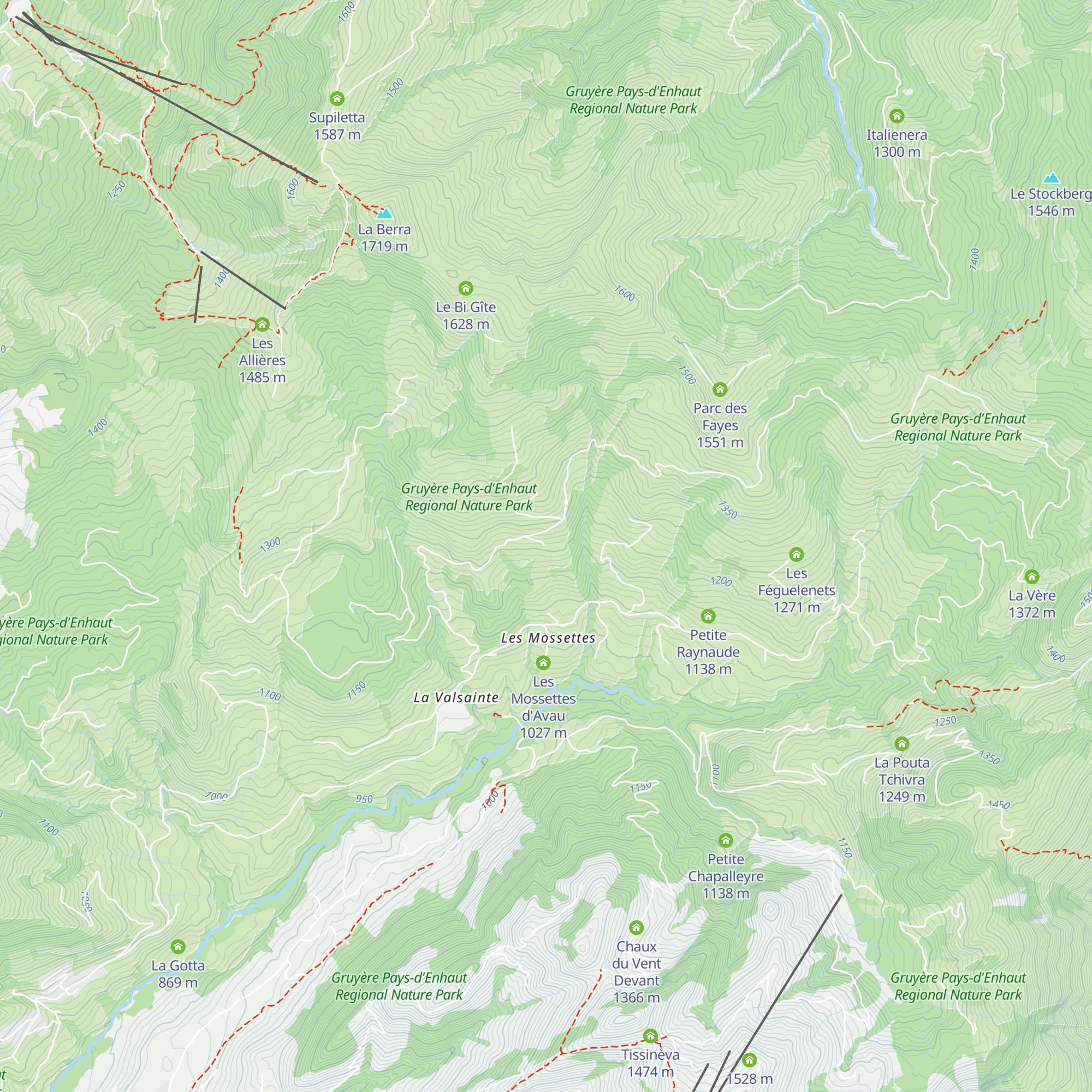 Gros Grenérets map