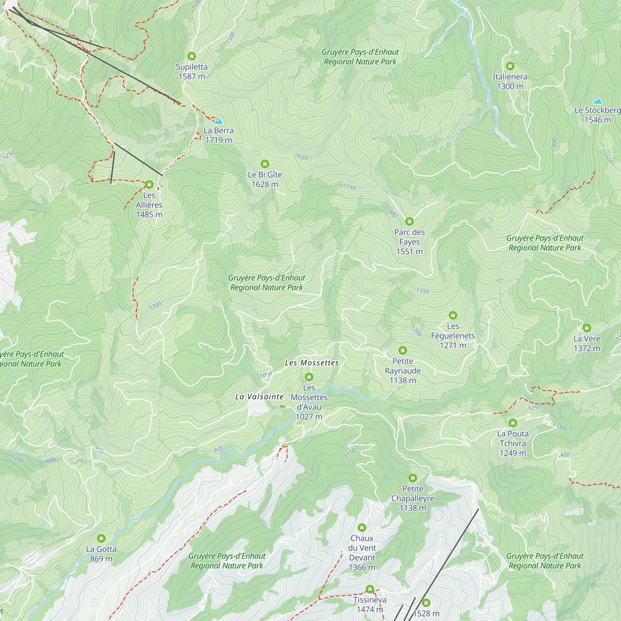 Gros Grenérets map