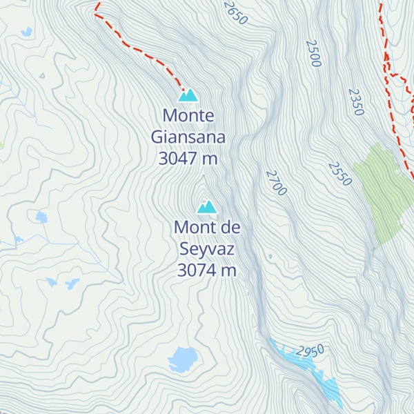 Map of Mont de Seyvaz