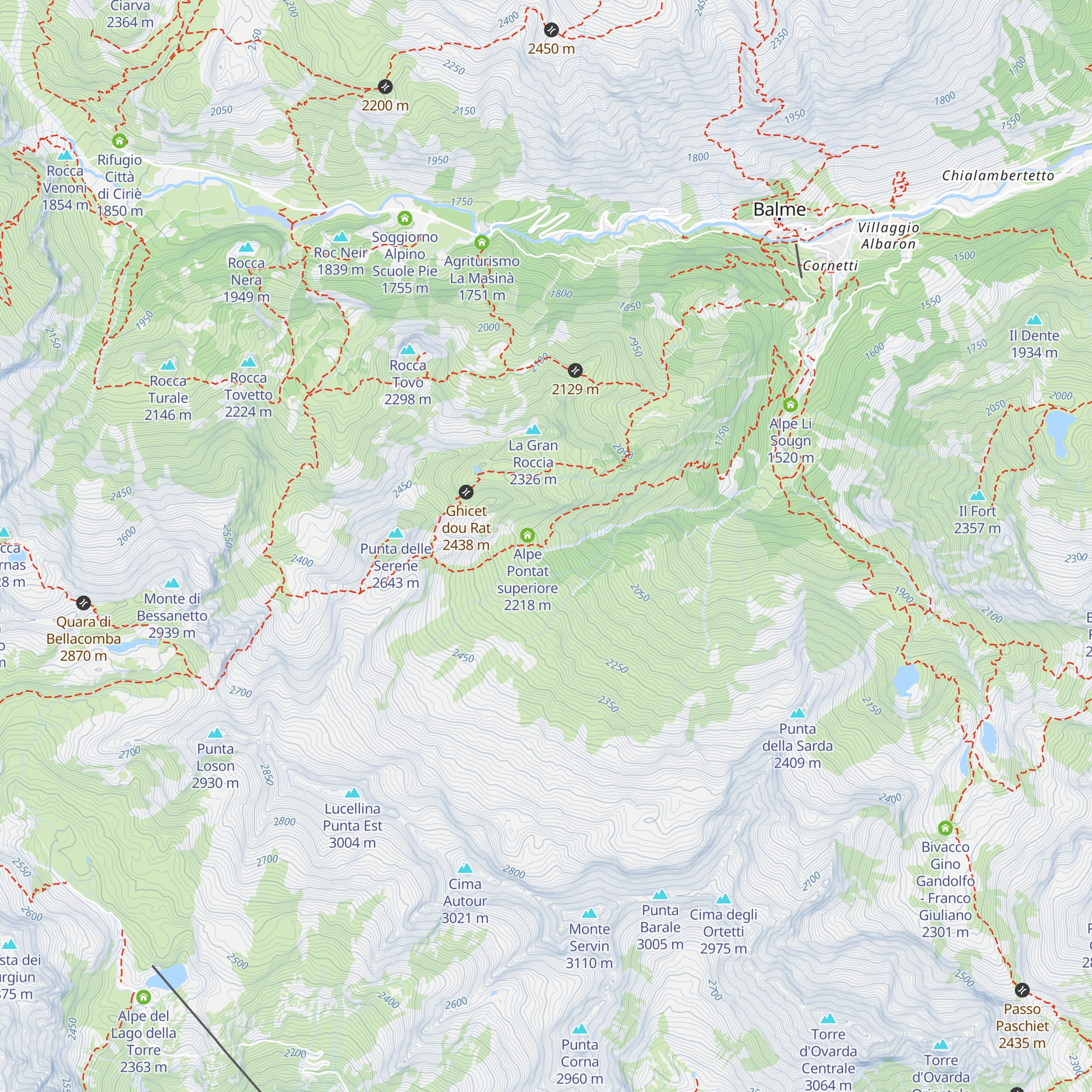 Alpe Pontat map