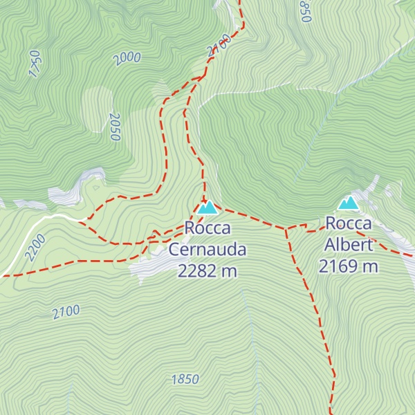 Map of Rocca Cernauda