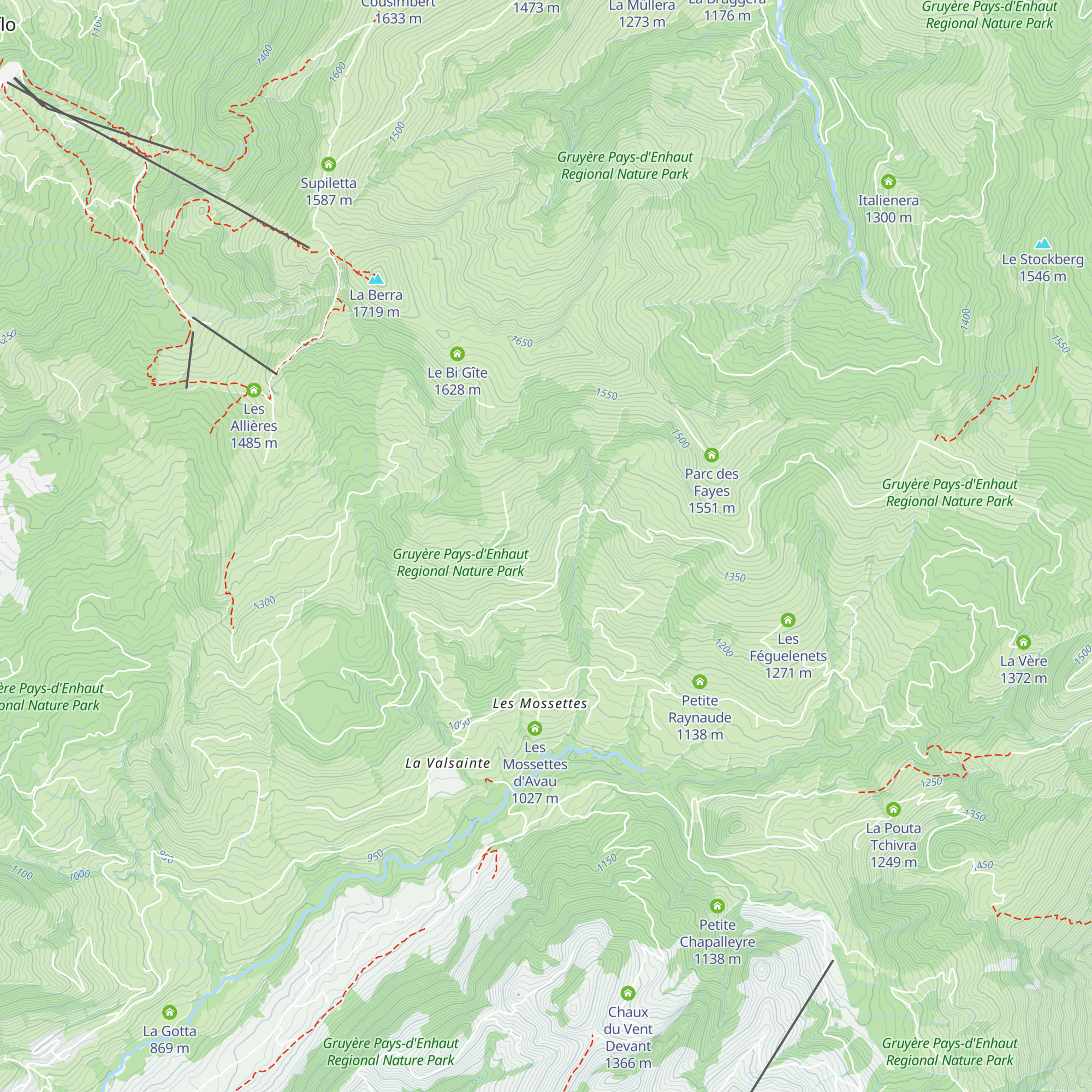 La Reliausa map