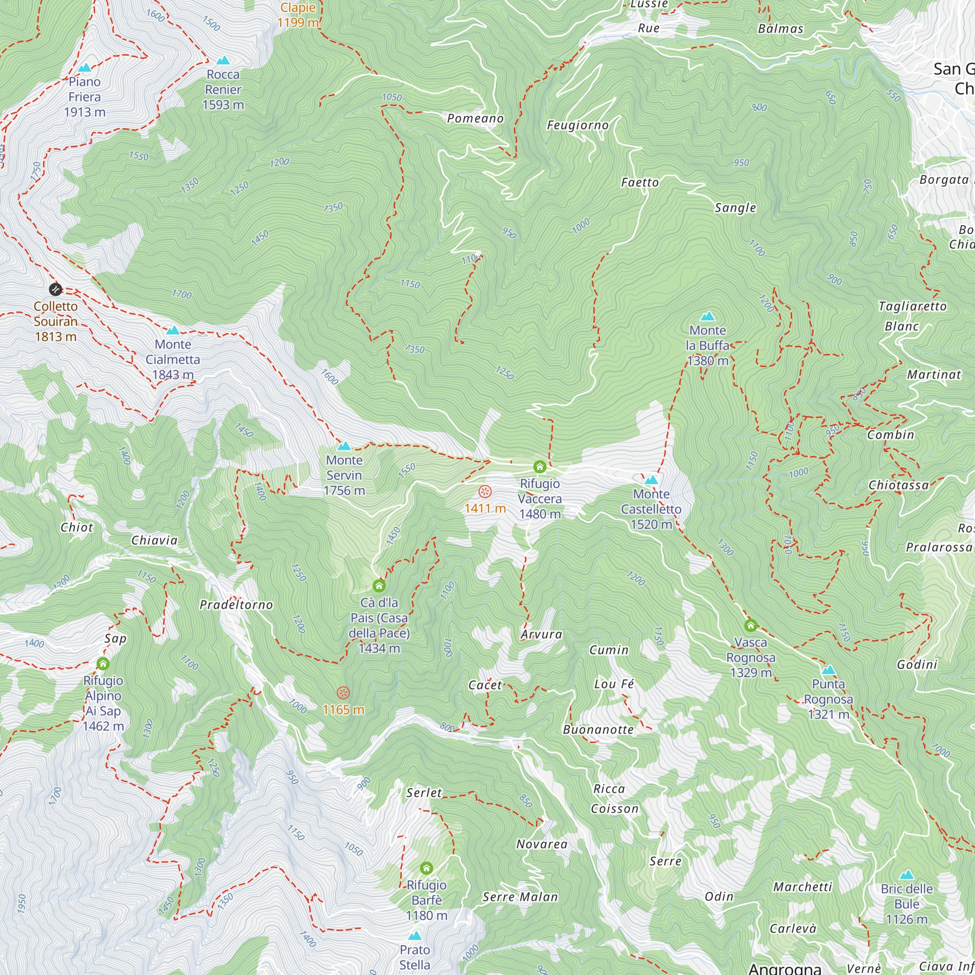 Rifugio Jumarre map