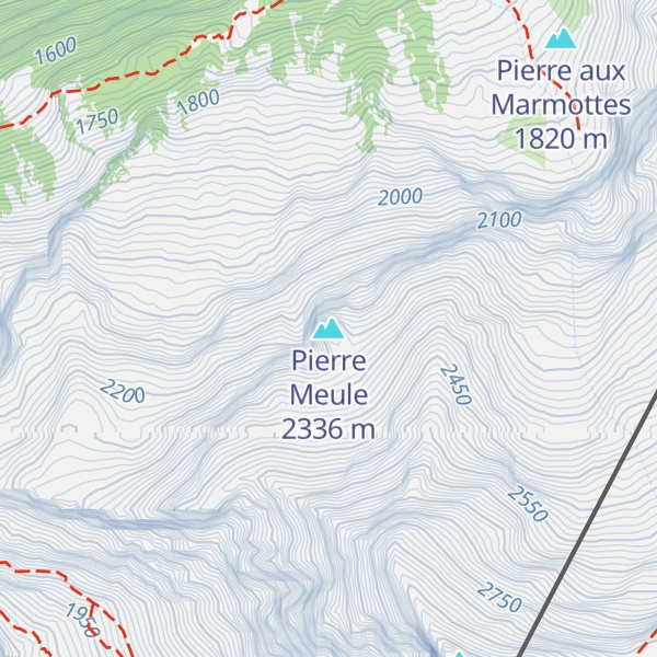 Map of Pierre Meule