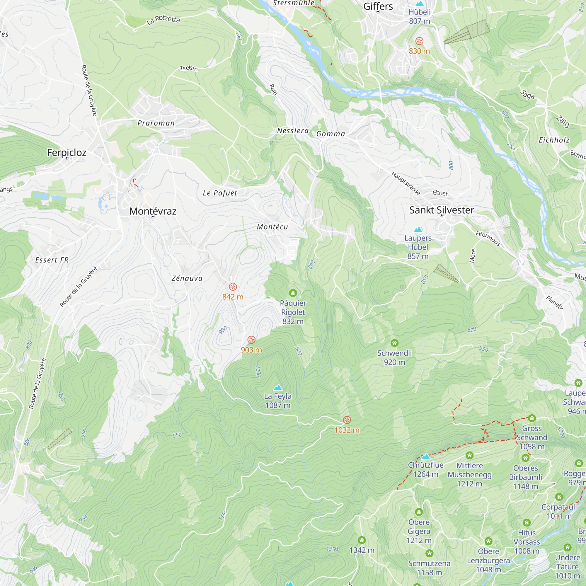Pâquier Rigolet map