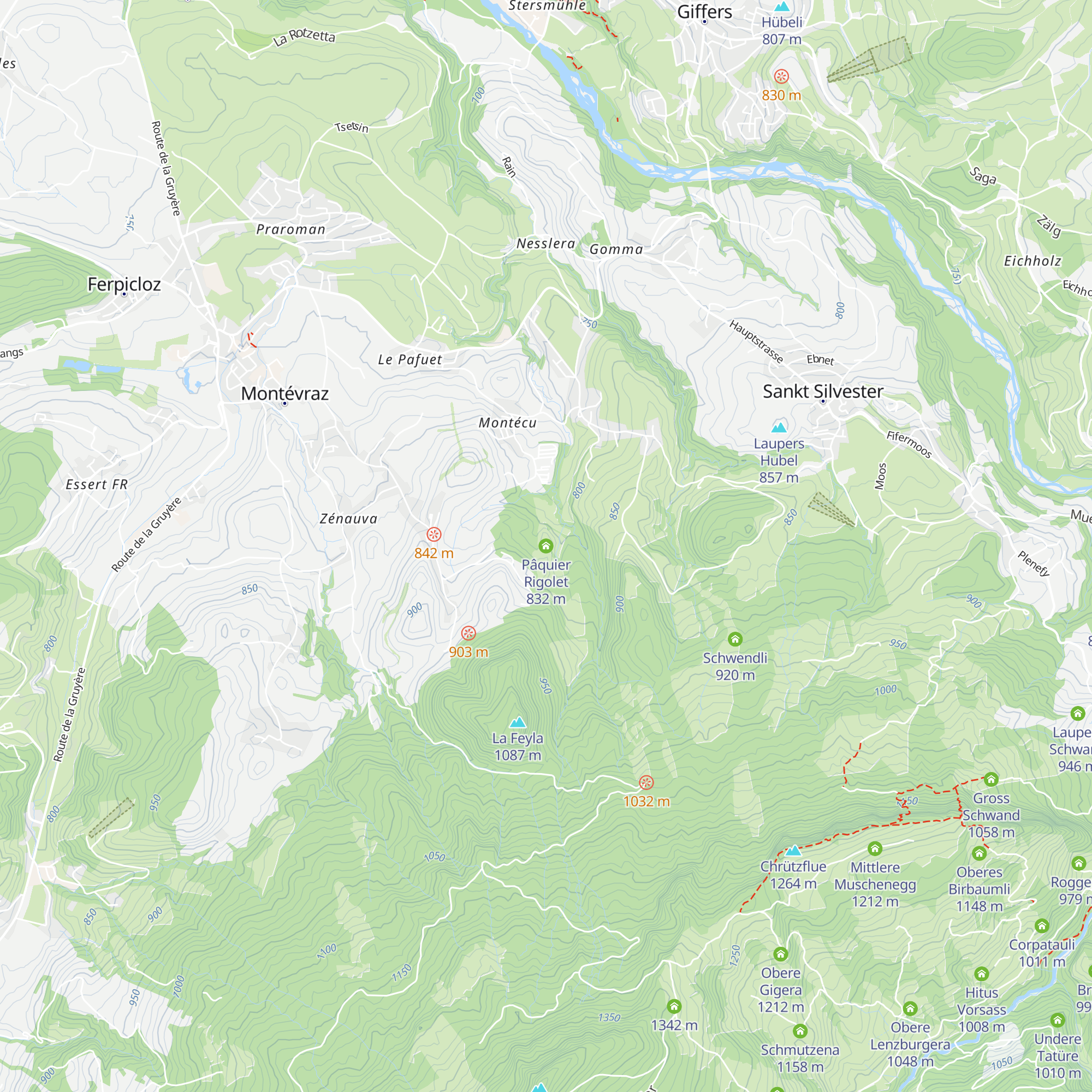 Pâquier Rigolet map