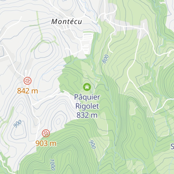 Map of Pâquier Rigolet