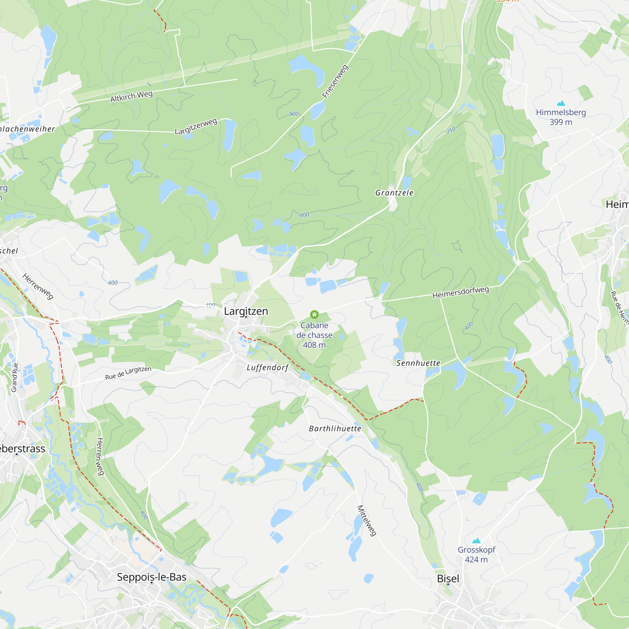 Cabane de chasse map