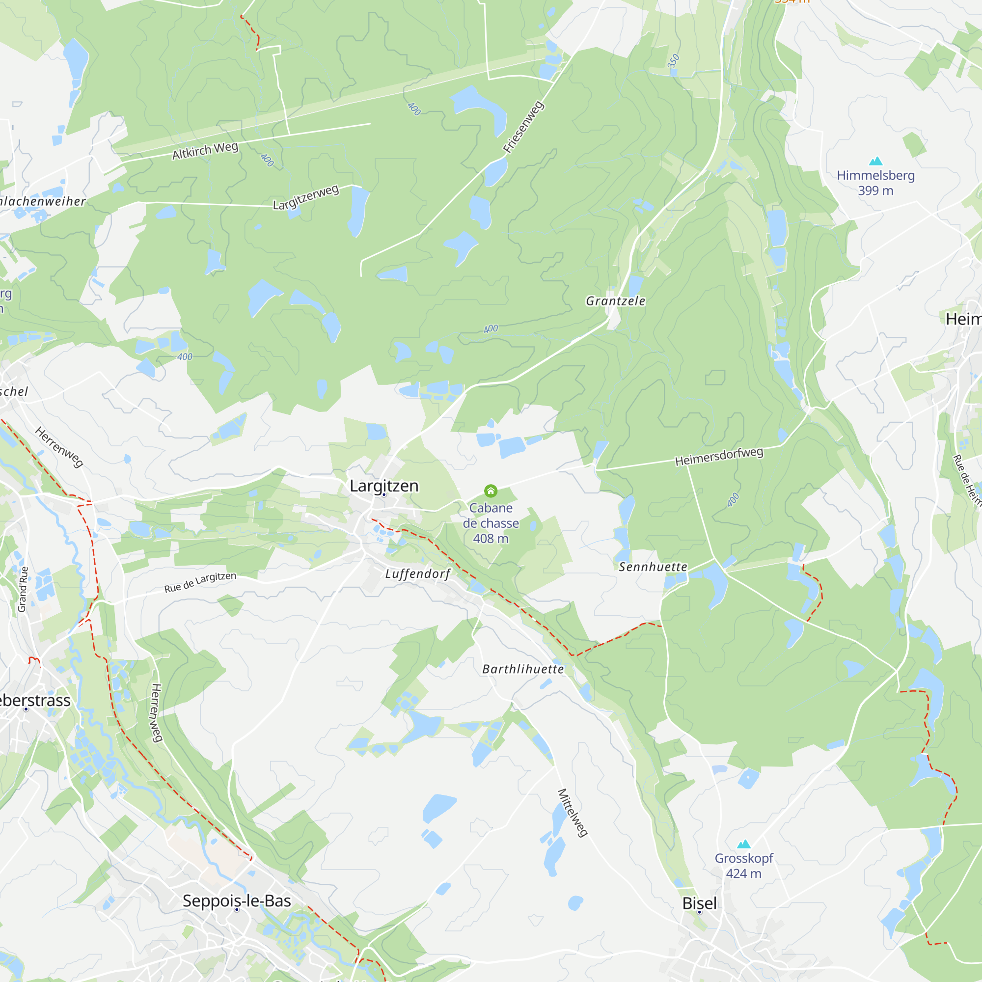 Cabane de chasse map
