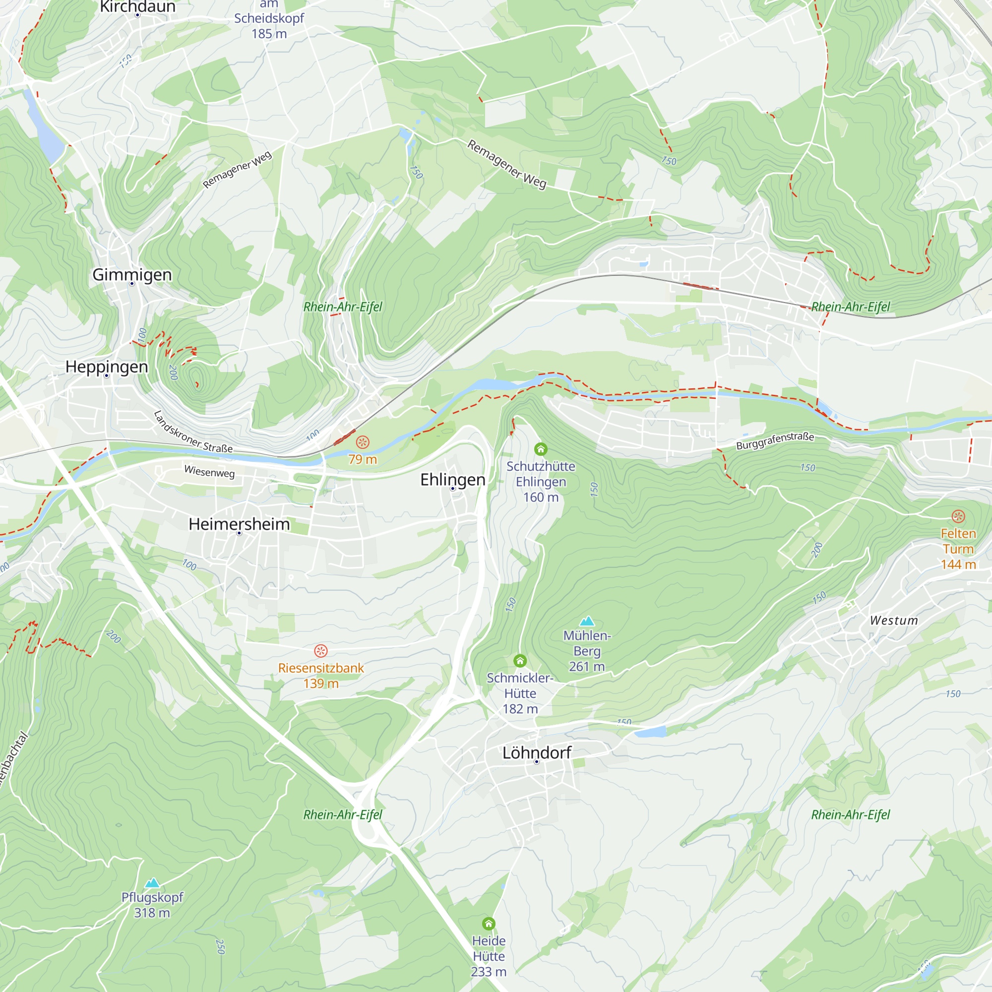 Schutzhütte Kapellenberg map