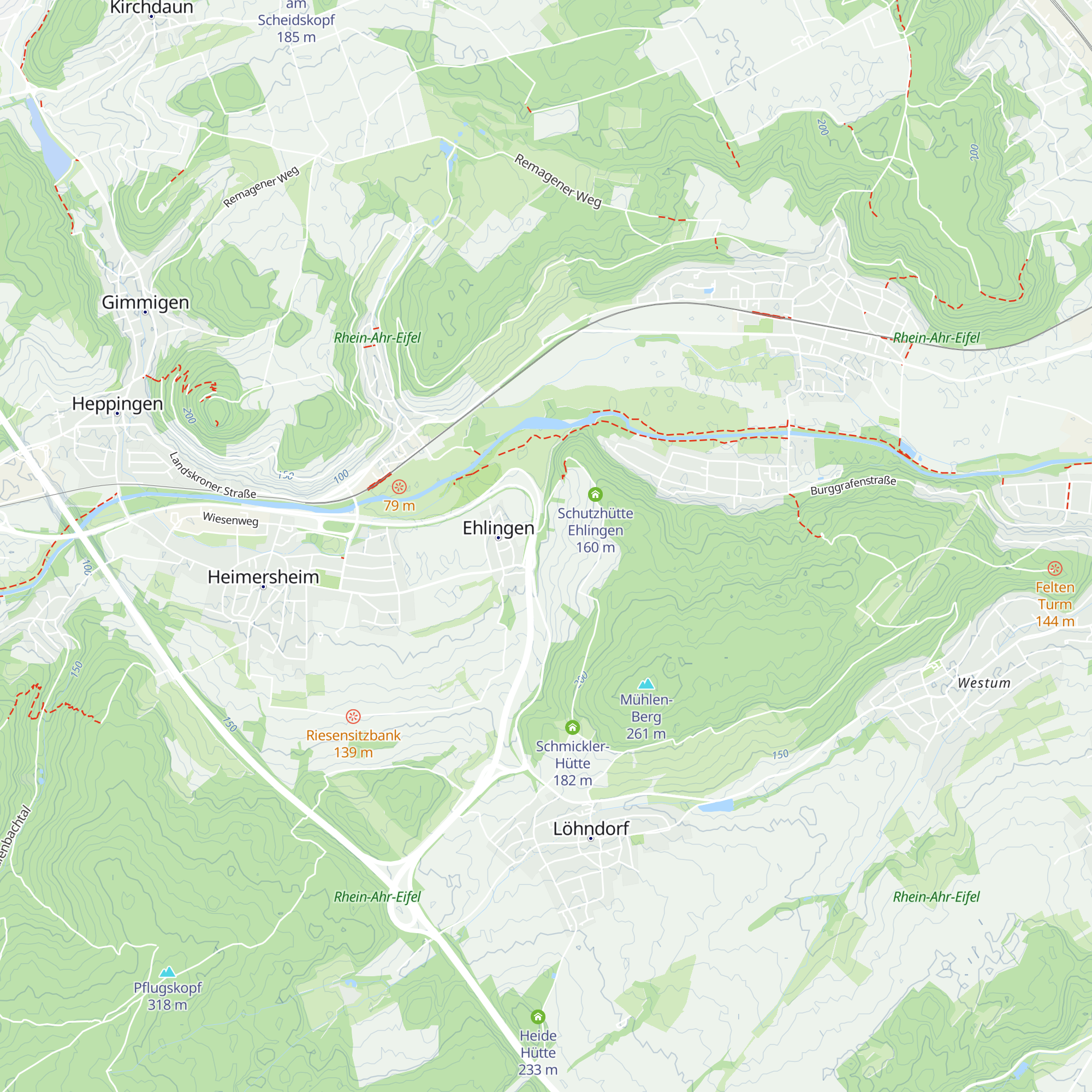 Schutzhütte Kapellenberg map