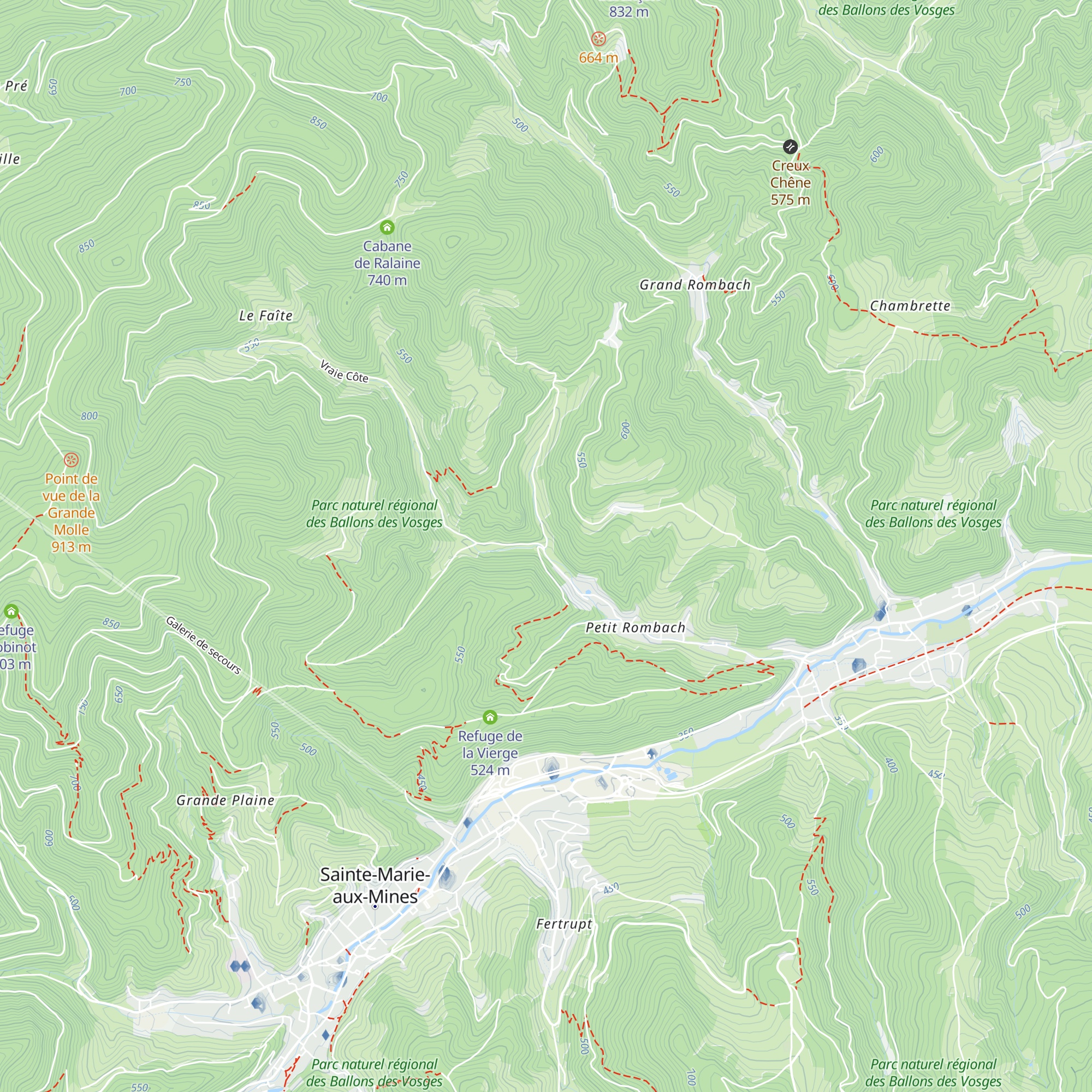 Chasse St-Croix-Aux-Mines map
