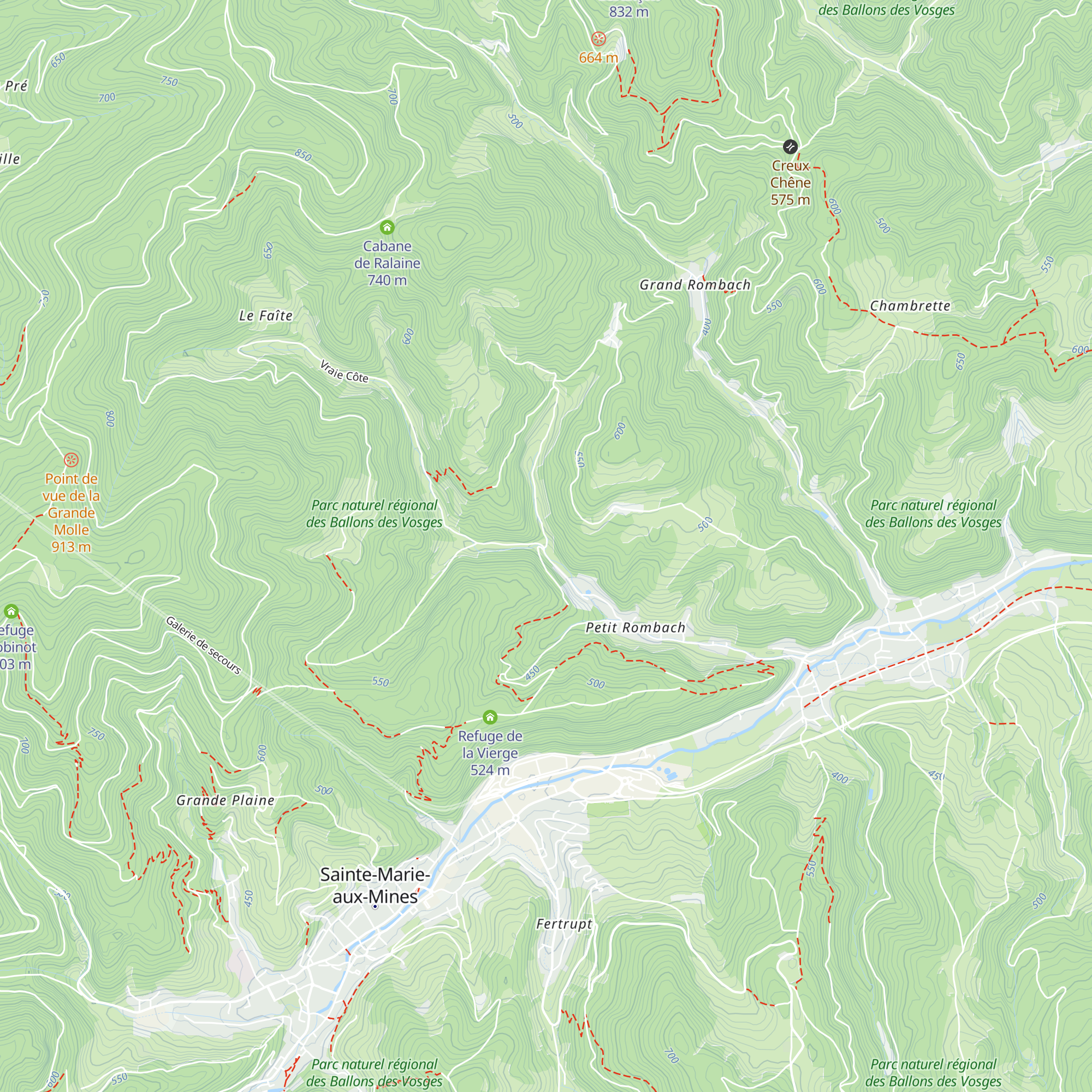 Chasse St-Croix-Aux-Mines map